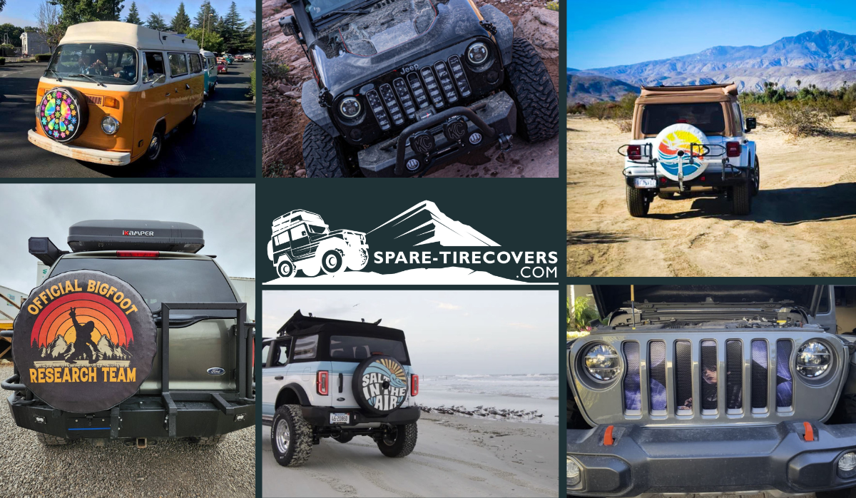 Spare Tire Cover Shop Custom Tire Covers for Jeep Campers RV