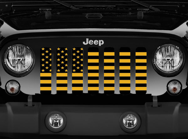 Hella Yella American Flag Grille Insert