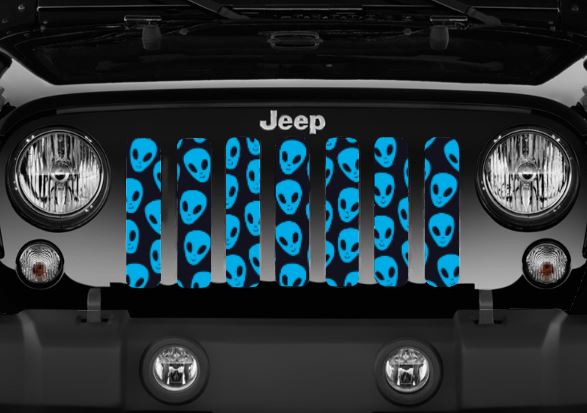 Blue Aliens Grille Insert