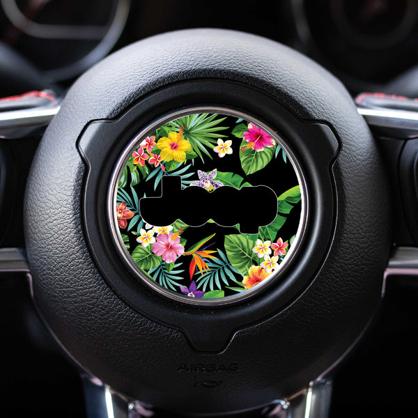 Floral Steering Wheel Decal for Jeep