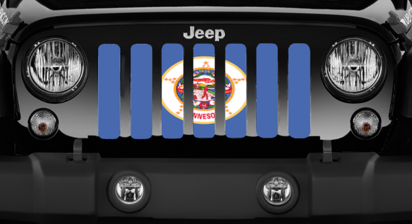 Minnesota State Flag Jeep Grille Insert