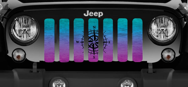 Ombre Compass Jeep Grille Insert