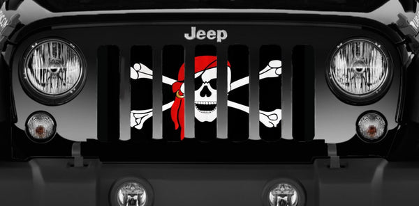 One Eye Jack Pirate Flag Jeep Grille Insert