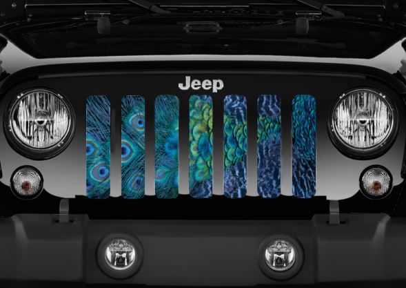Peacock Feathers Grille Insert