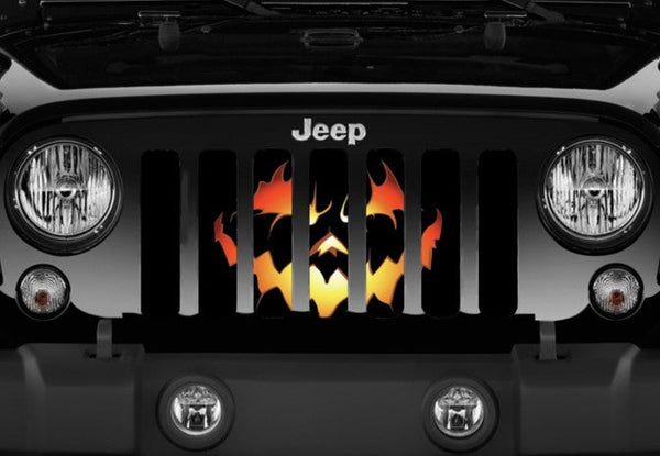 Pumpkin Face Grille Insert