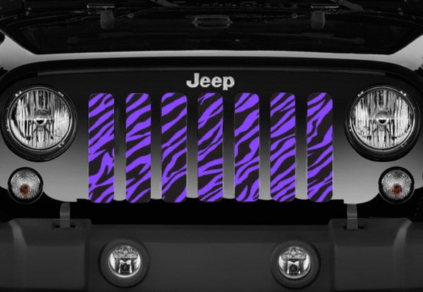 Platinum Purple Zebra Print Grille Insert