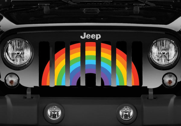 Rainbow Pride Flag Grille Insert