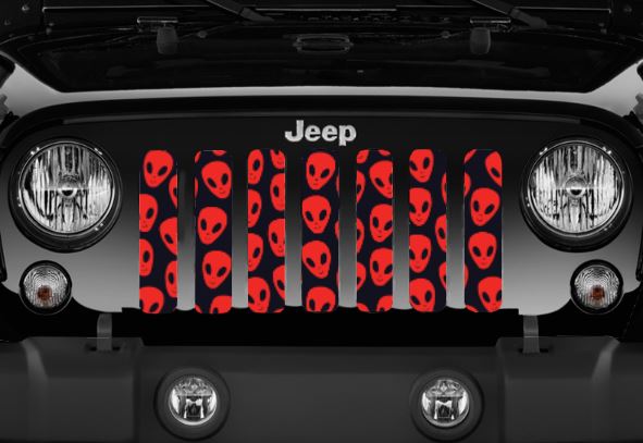 Red Aliens Grille Insert