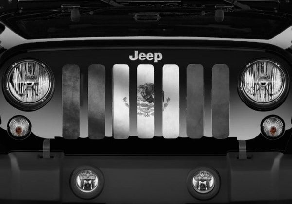 Rustic Mexico Flag Tactical Grille Insert