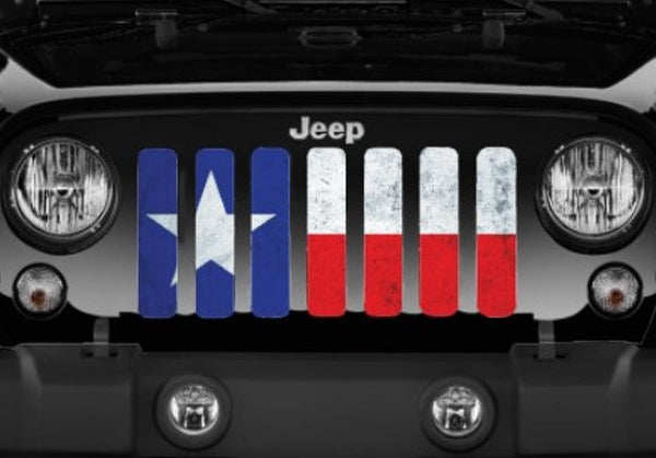 Rustic Texan State Flag Grille Insert