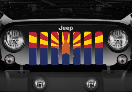 Arizona State Flag Grille Insert