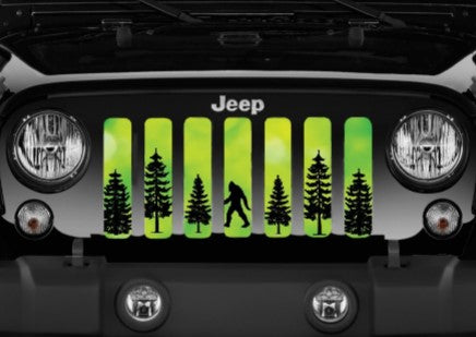 Bigfoot - Bright Green Background Grille Insert