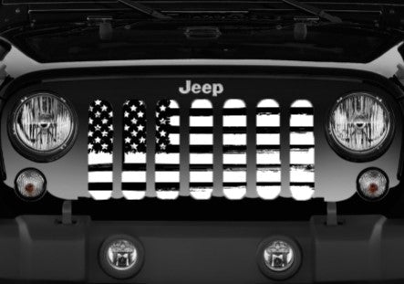 Bold Victory American Flag Jeep Grille Insert