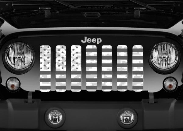 Ghost American Flag Digital Camo Grille Insert