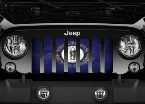 Kentucky Grunge State Flag Grille Insert