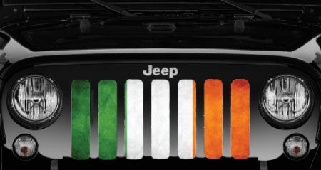 Luck O' The Irish Flag Jeep Grille Insert