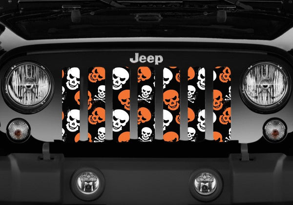 Skulls (Orange) Grille Insert