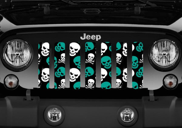 Skulls (Teal) Grille Insert