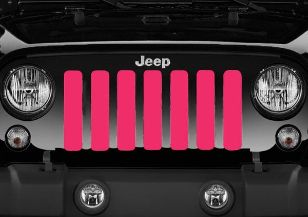 Solid Bright Pink Grille Insert