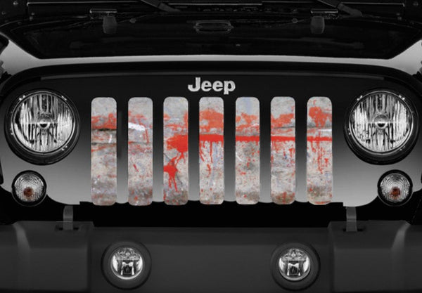 Splatter Paint Red Grille Insert