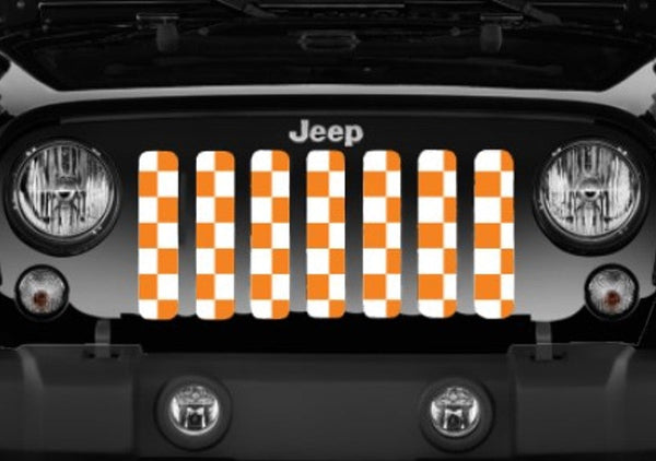 Tennessee Orange Checkerboard Grille Insert