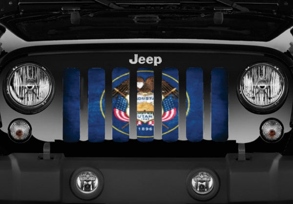 Utah Grunge State Flag Grille Insert