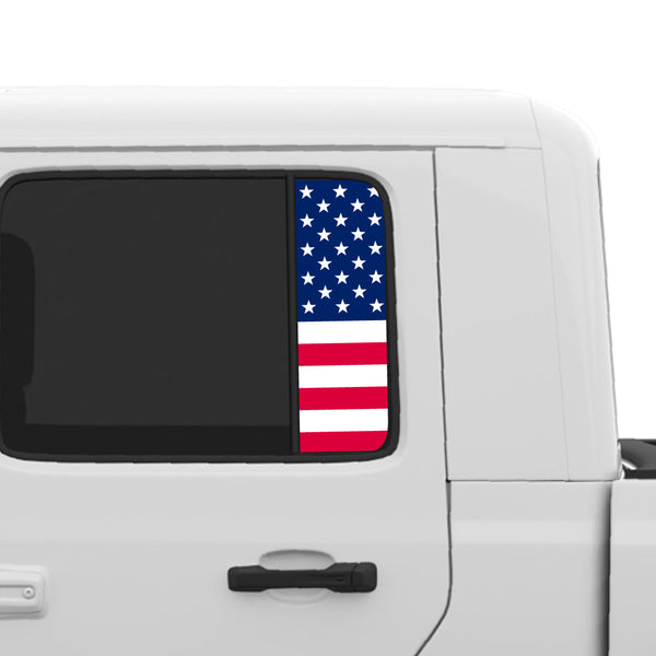 Flag Window Graphic for Jeep Gladiator | Set of 2