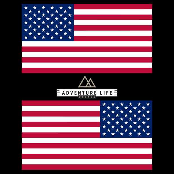 American Flag Sticker 6" x 3" | Set of 2