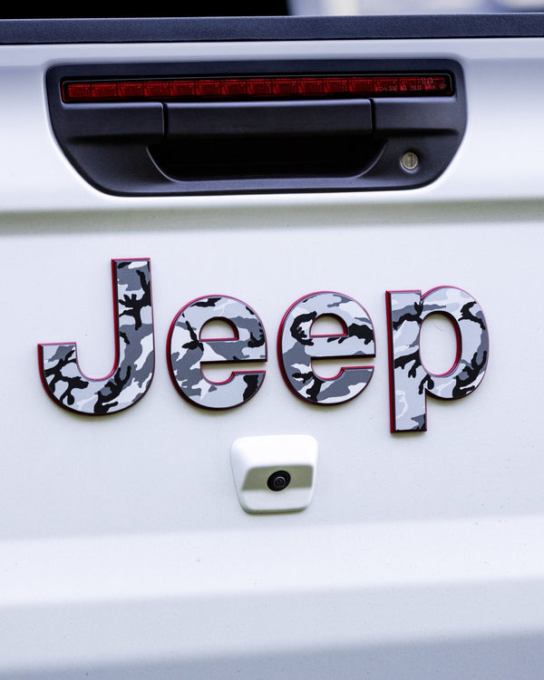 Emblem Decal set for Jeep Gladiator | Camo