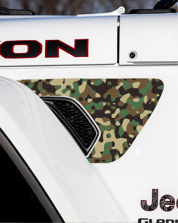 Fender Vent Decal Set | Camo - fits Wrangler JL & Gladiator JT