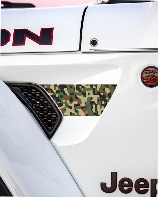 Fender Vent Decal Set | Camo - fits Wrangler JL & Gladiator JT