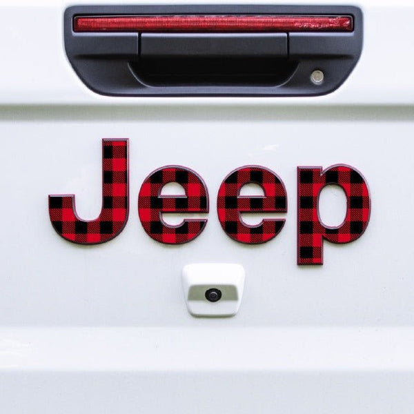 Emblem Decal set for Jeep Gladiator | Plaid