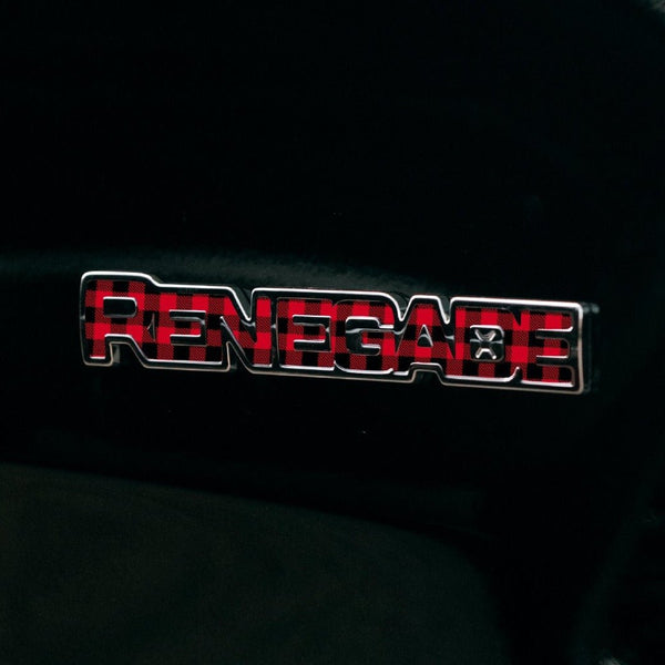 Emblem Decal for Renegade | Plaid - fits 2015-2024 Renegade