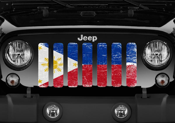 Filipino Flag Grille Insert