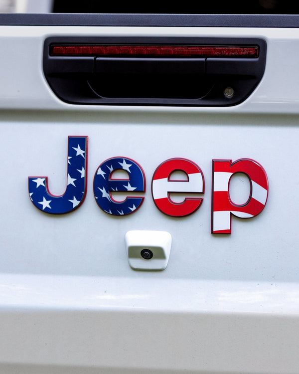 Emblem Decal set for Jeep Gladiator | American Flag