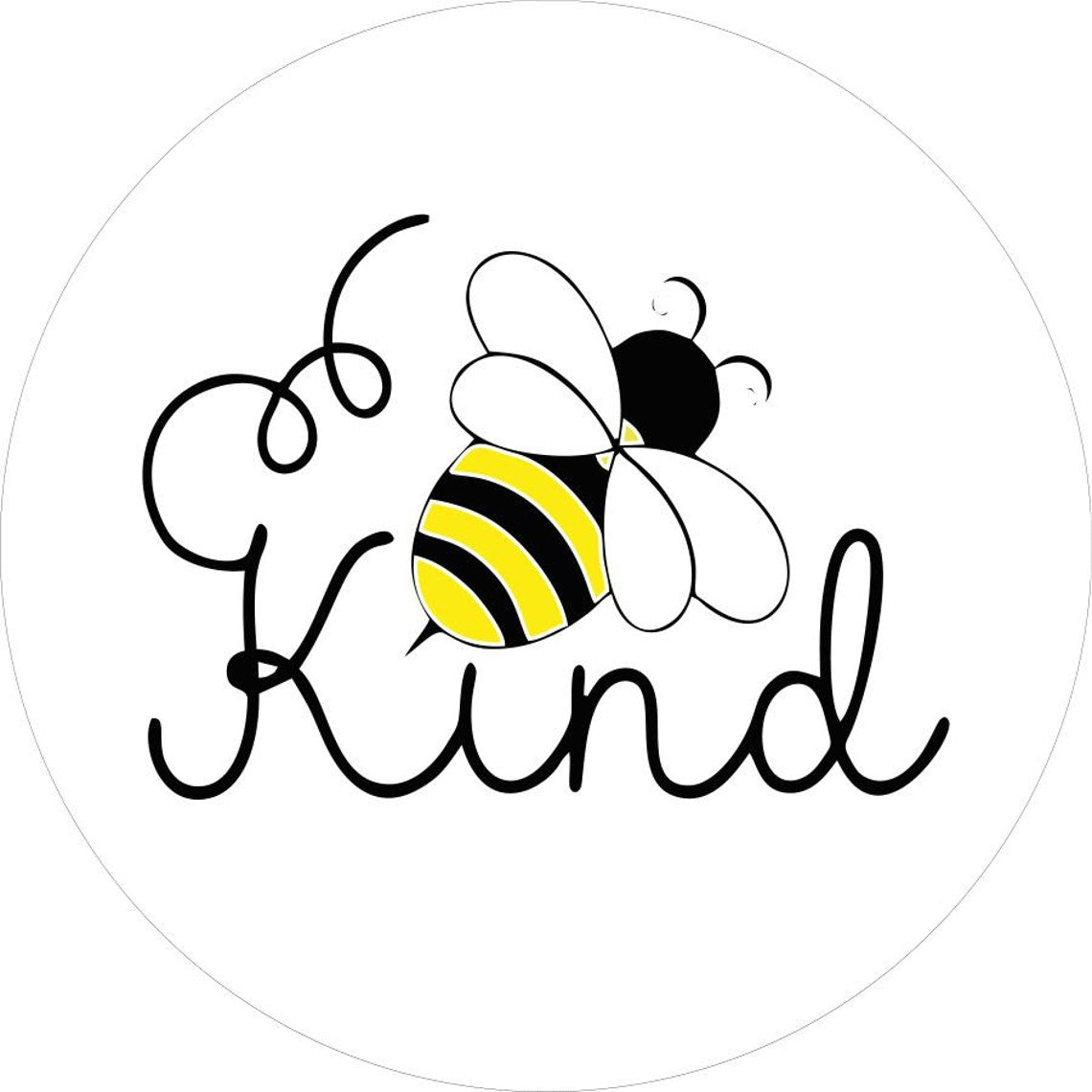 Bee Kind Honey Bee Spare Tire Cover - Jeep, RV, Camper, Bronco, Sprinter Van, & More