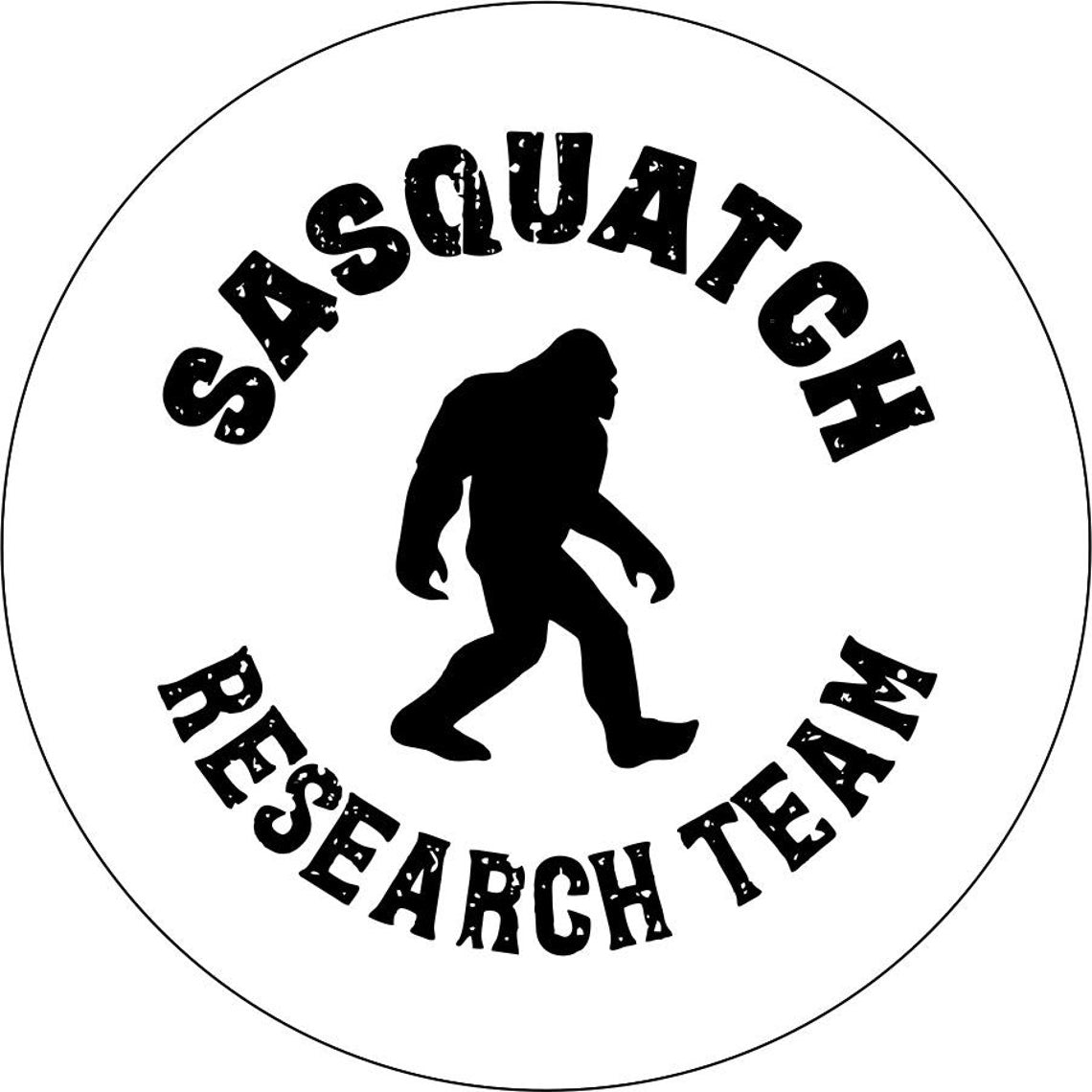 Bigfoot or Sasquatch Research Team Spare Tire Cover (choice of color)