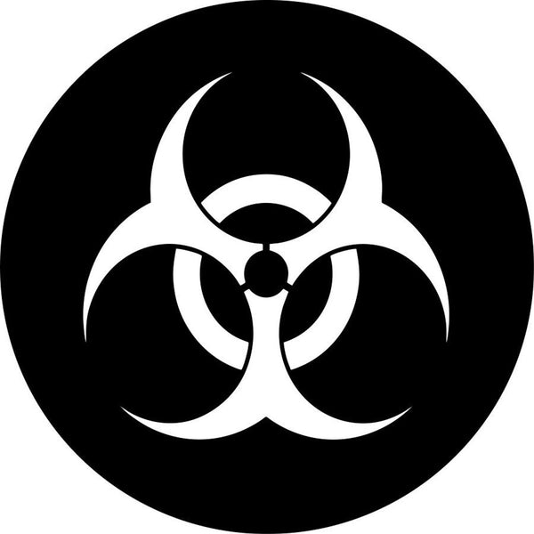 Biohazard Symbol Spare Tire Cover