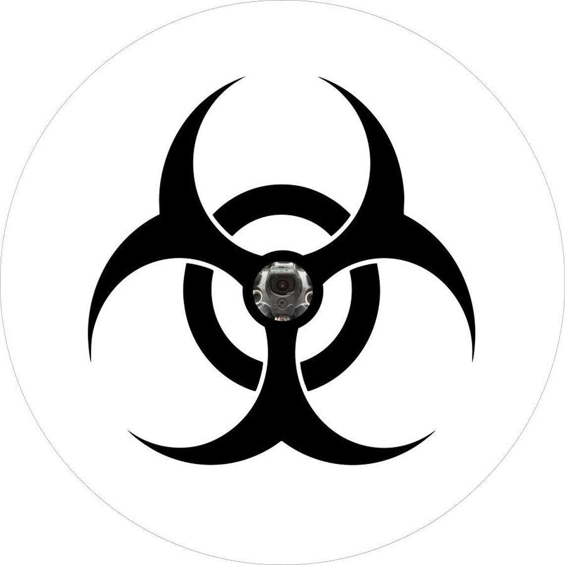 Biohazard Symbol Spare Tire Cover