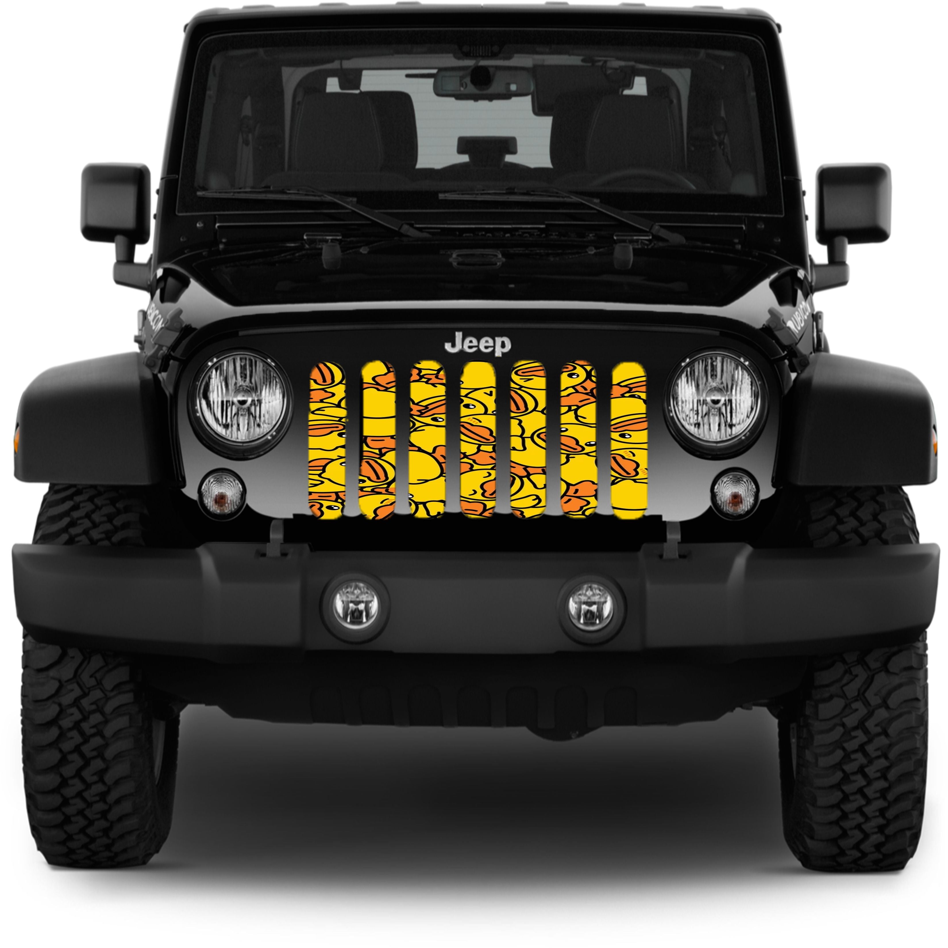 A Badling of Rubber Ducks Jeep Grille Insert