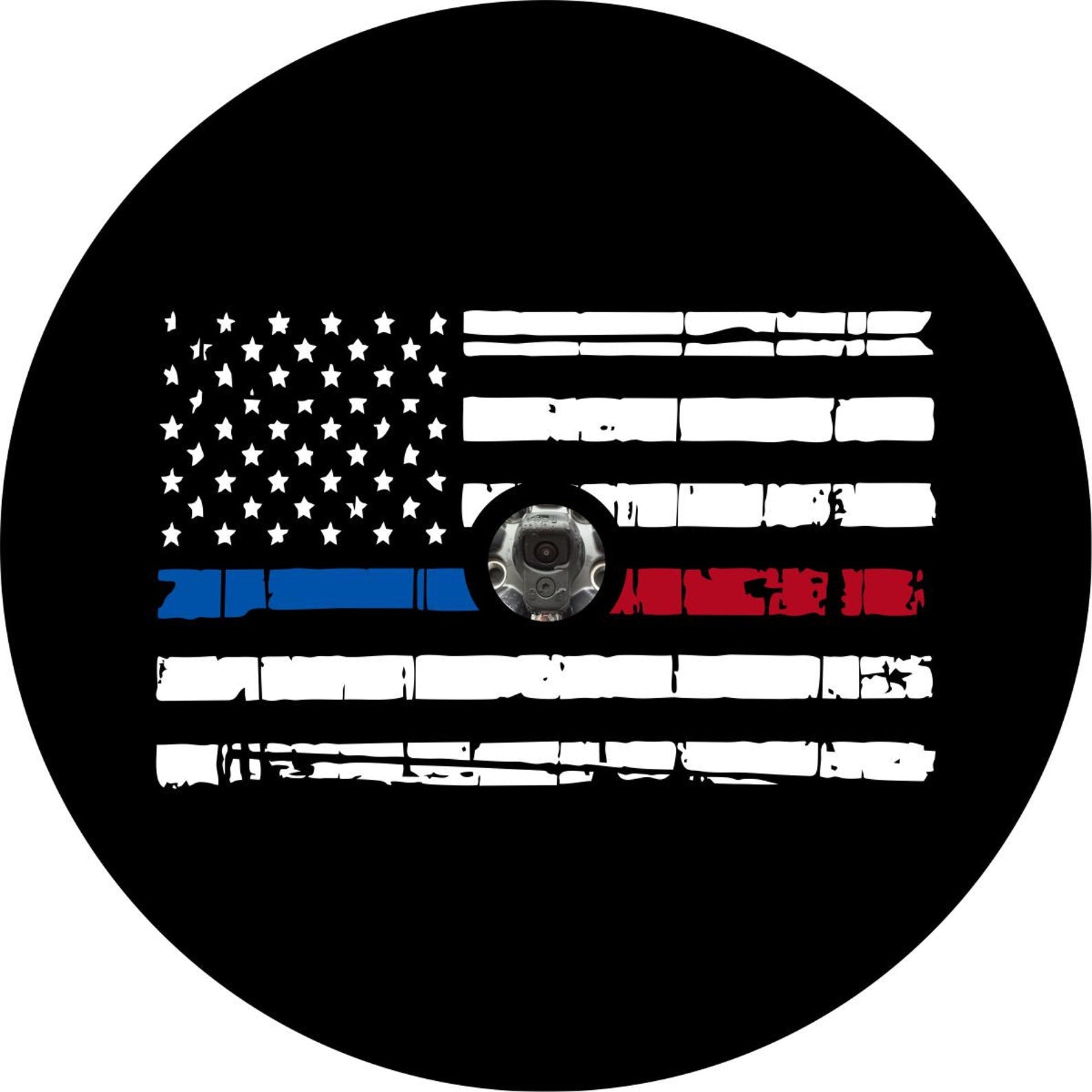 Distressed American Flag Thin Line (ANY COLOR)