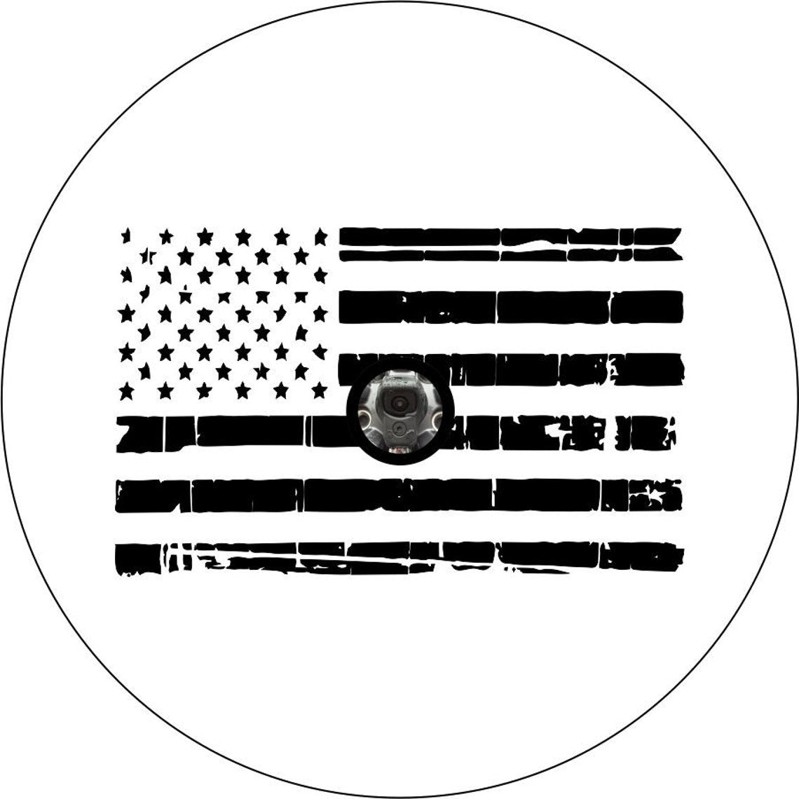 Distressed American Flag (ANY COLOR)