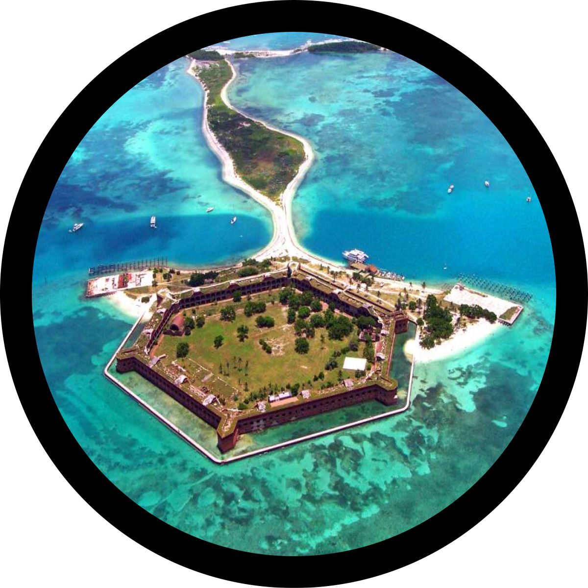 The Dry Tortugas National Park Spare Tire Cover