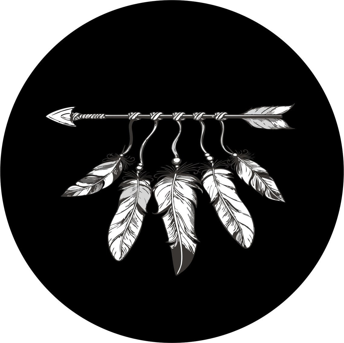 Feather and Arrow in Any Color