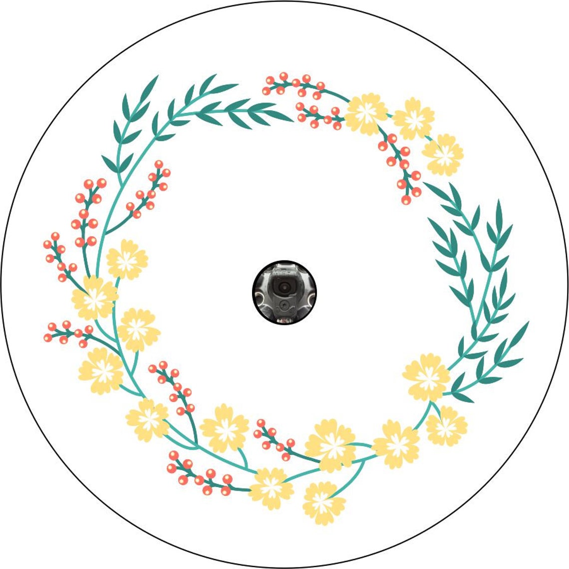 Floral Wreath Colored
