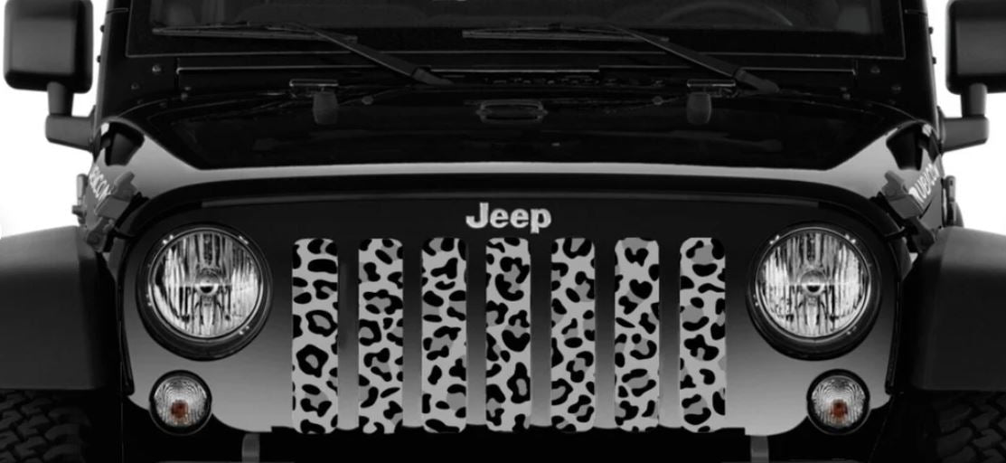 Leopard Animal Print Jeep Grille Insert