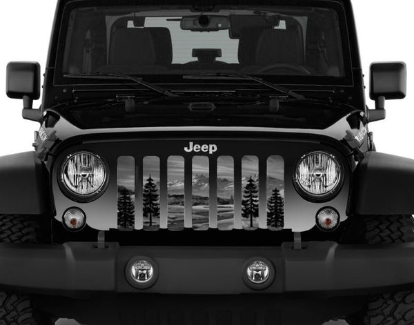 Gray Mountain Grille Insert for Jeep