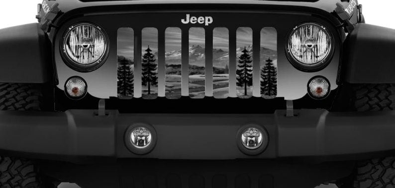 Gray Mountain Grille Insert for Jeep