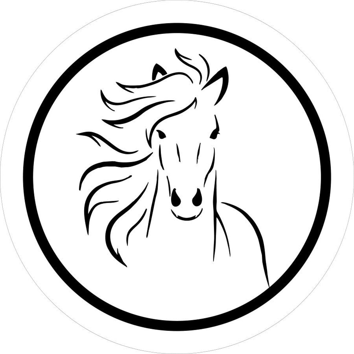 Flowing Mane Horse Spare Tire Cover for Jeep, Campers, RV, Broncos, & More
