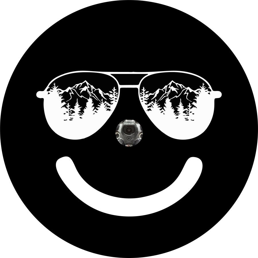 Sunglasses in the Mountains Smiley Face